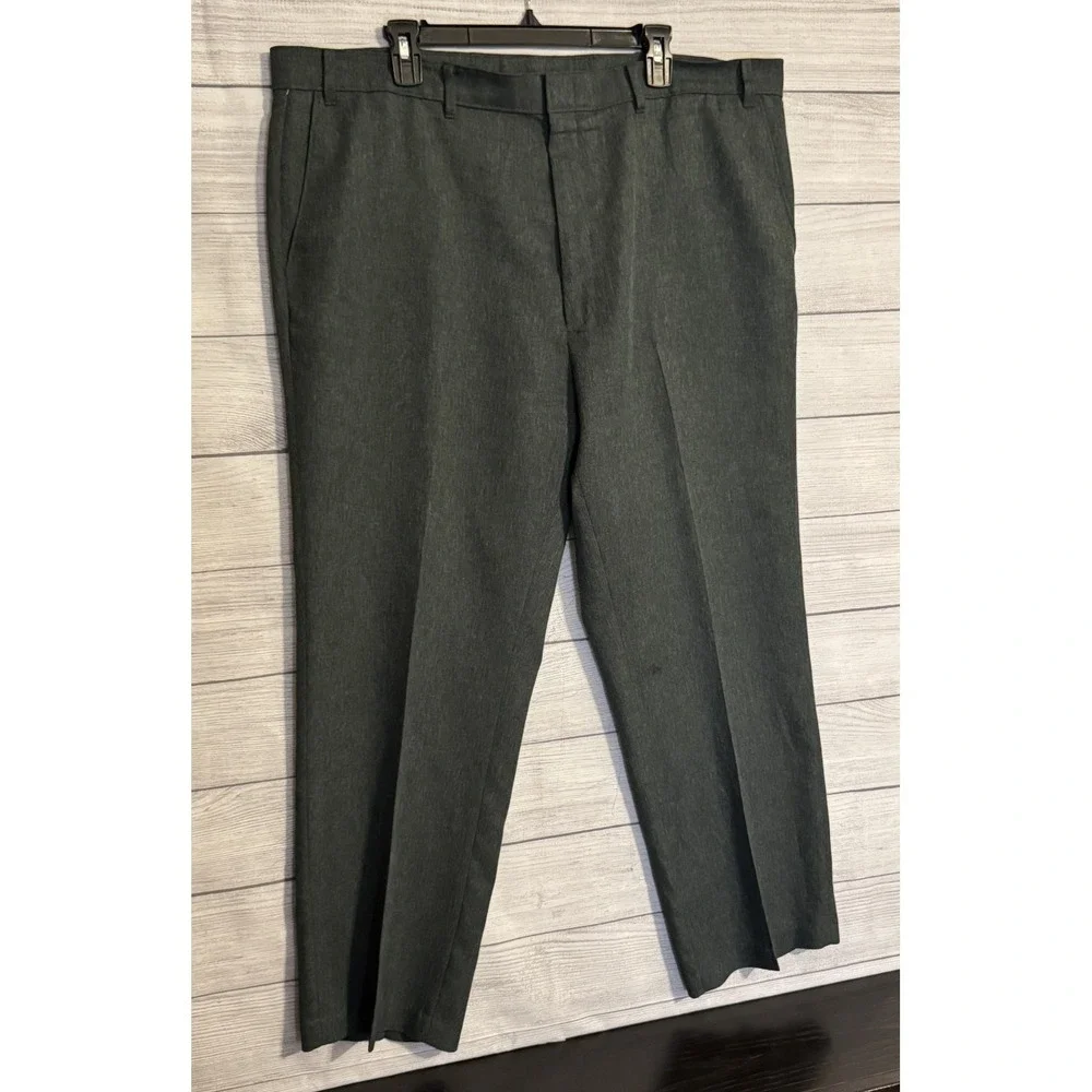Vintage Levi's Action Slacks Dress Pants Mens 44x30 Charcoal‎ Dacron Polyester
